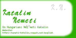 katalin nemeti business card